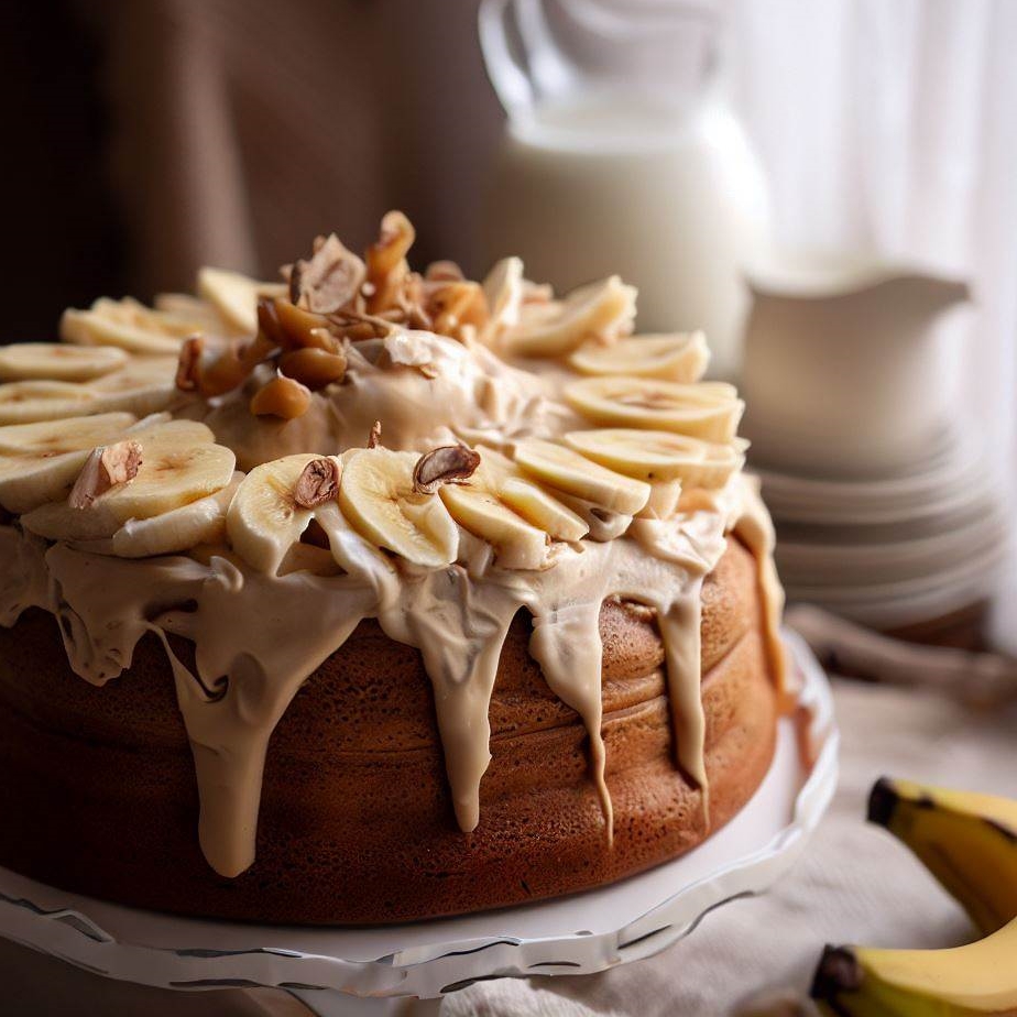 Ciasto z kajmakiem i bananami - przepis